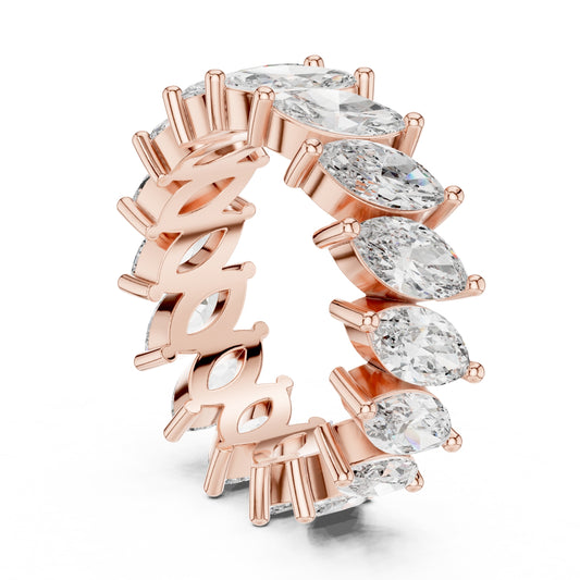 Marquise Cut Diamond Eternity Band