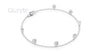 Floating Round Cut Diamond Bracelet