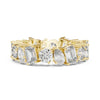 Pear, Round & Emerald Cut Diamond Eternity Band