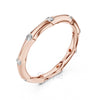 Bezel Set Diamond Stackable Ring in 925 Silver, 10K & 14K Gold