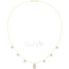 Emerald Halo & Marquise Diamond Necklace