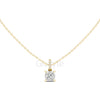 Cushion Cut Pendant with Diamond Bail | 1.50 CT