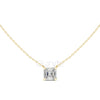 Asscher Cut Solitaire Pendant | 2.5 CT