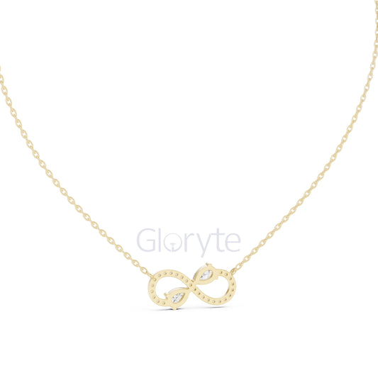 Infinity Diamond Pendant Necklace