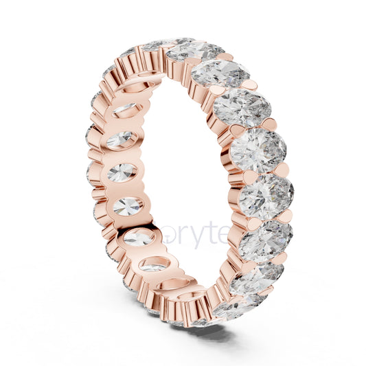 Oval Cut Diamond Eternity Band