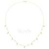 Dangling Diamond Station Necklace