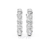 Classic Round Hoop Earrings – Lab Grown Diamond & Moissanite