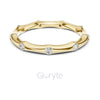 Bezel Set Diamond Stackable Ring in 925 Silver, 10K & 14K Gold