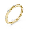Bezel Set Diamond Stackable Ring in 925 Silver, 10K & 14K Gold
