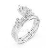 Pear Diamond with Accent Stones Ring