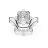 Asscher & Mixed-Cut Diamond Bridal Set Ring
