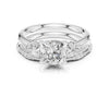 Cushion Diamond & Marquise Accent Bridal Set