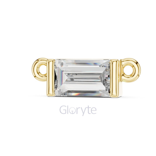 Baguette Diamond Bar Necklace