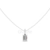 Emerald Cut Pendant with Diamond Bail | 1.50 CT