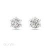 Round Brilliant Cut Diamond Stud Earrings