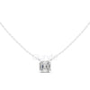 Asscher Cut Solitaire Pendant | 2.5 CT