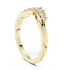 Round Cut Diamond Chevron Crown Band – Lab-Grown & Moissanite