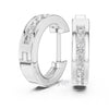 Classic Channel Set Diamond Hoop Earrings – Lab-Grown / Moissanite