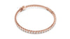 Round Cut Diamond Half Tennis Bracelet 2.50mm
