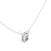 Emerald Cut Solitaire Pendant | 2.5 CT