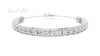 Classic Graduated Round Cut Diamond Bracelet 3.50mm To 5.00mm