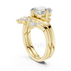 Asscher & Mixed-Cut Diamond Bridal Set Ring