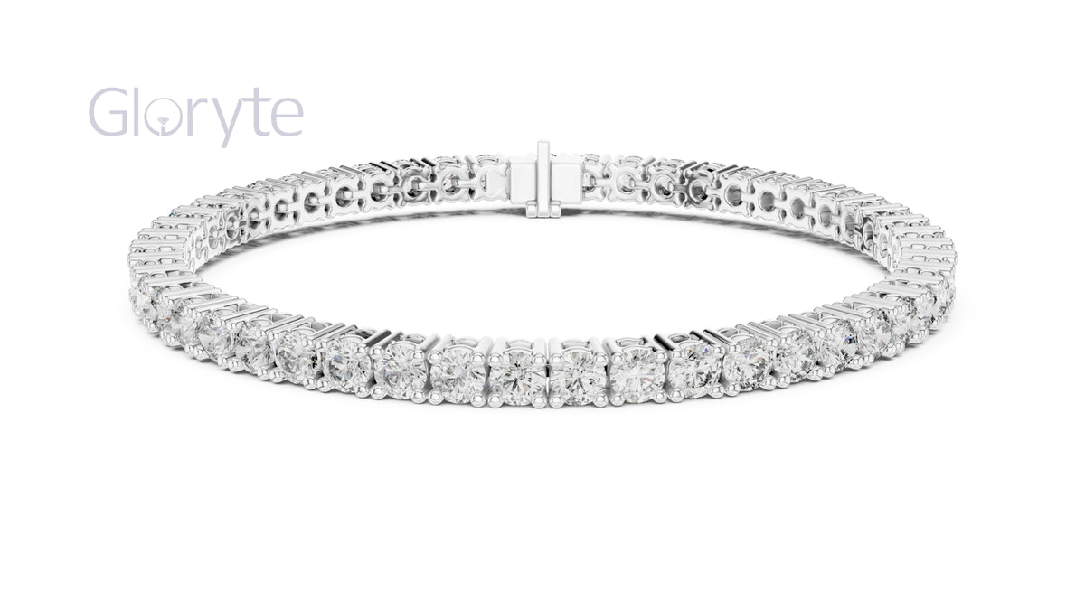 Round Cut Diamond Tennis Bracelet 0.10 Pointers