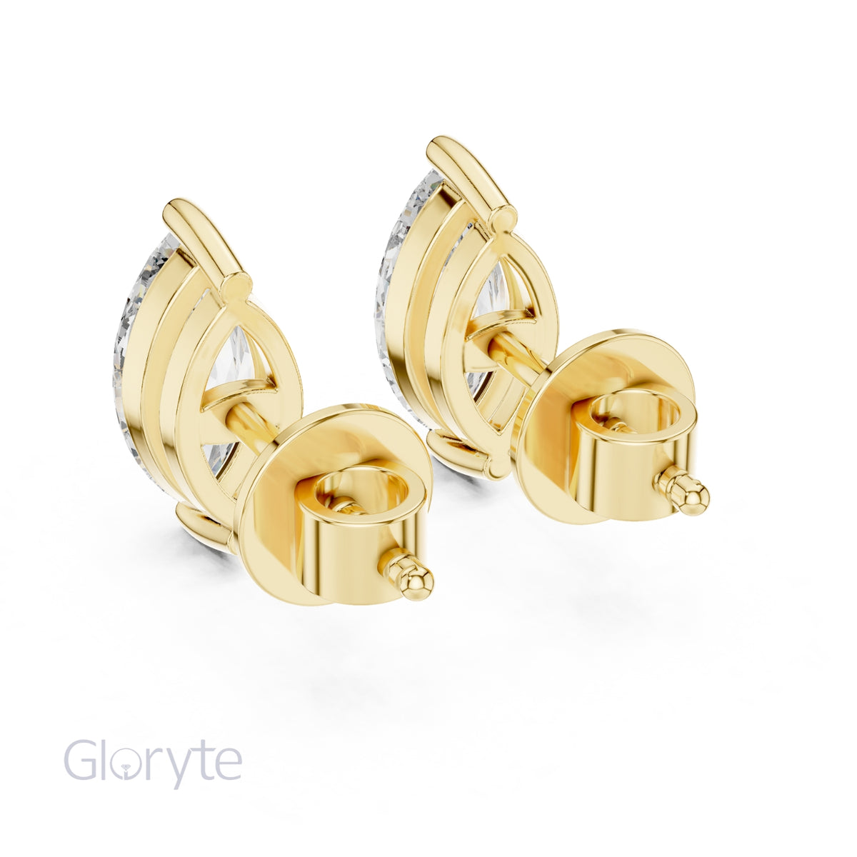 Marquise Cut Diamond Stud Earrings