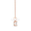 Emerald Cut Pendant with Diamond Bail | 1.50 CT