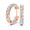 Classic Round Hoop Earrings – Lab Grown Diamond & Moissanite