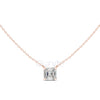 Asscher Cut Solitaire Pendant | 2.5 CT