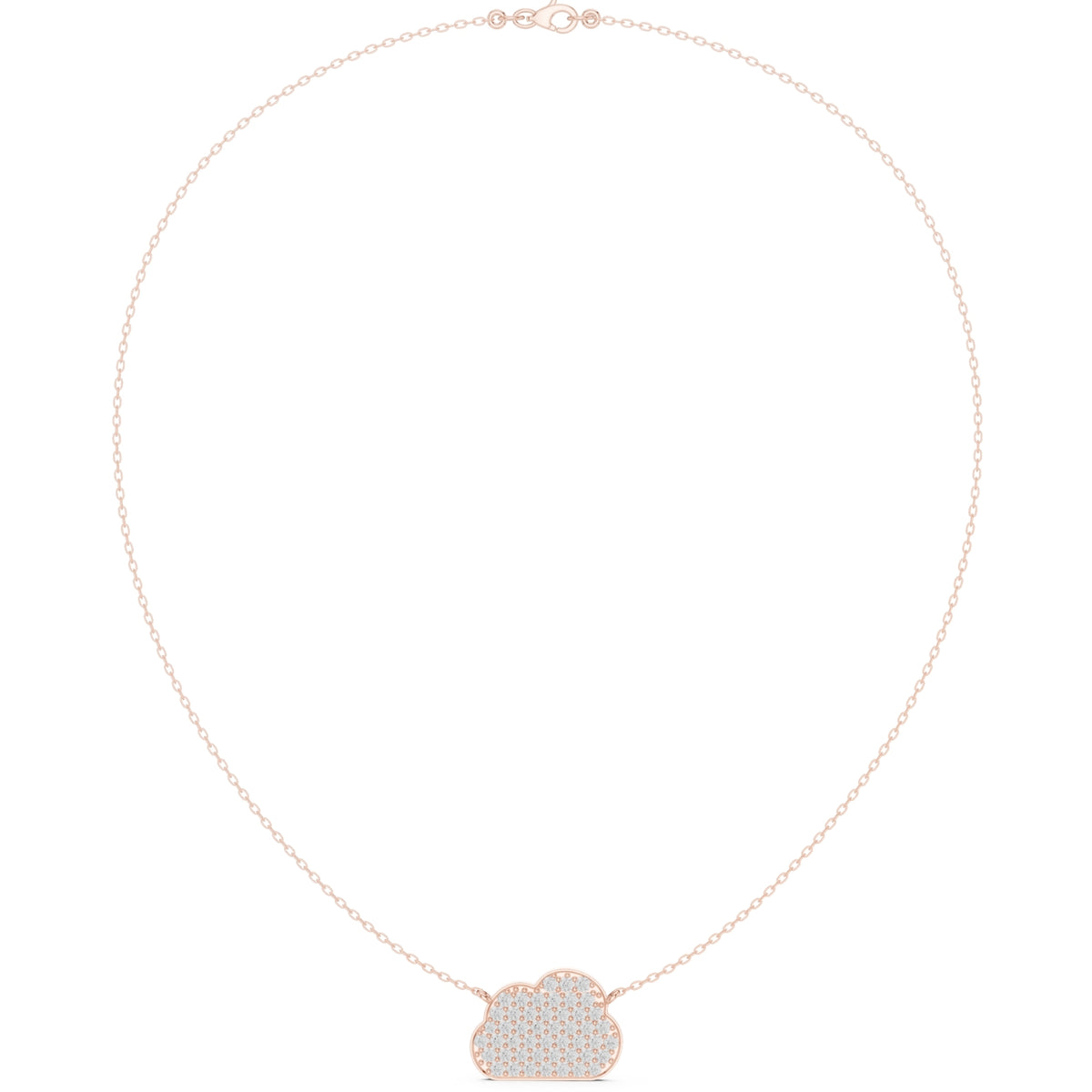 Cloud Diamond Pendant Necklace