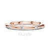 Bezel Set Diamond Stackable Ring in 925 Silver, 10K & 14K Gold