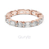 Emerald & Oval Cut Diamond Eternity Band – Lab-Grown or Moissanite
