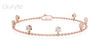 Floating Round Cut Diamond Bracelet