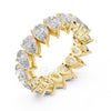 Pear Cut Diamond Eternity Band