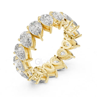 Pear Cut Diamond Eternity Band