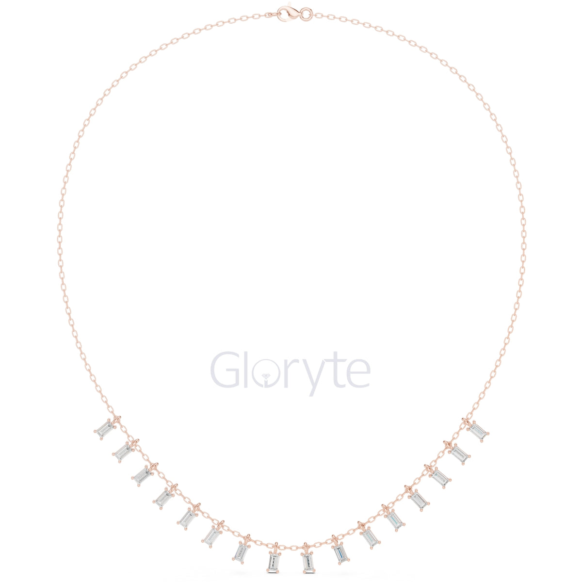 Baguette Diamond Necklace