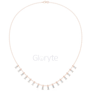 Baguette Diamond Necklace
