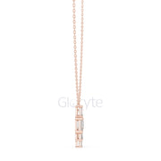 Three-Stone Toi et Moi Diamond Pendant Necklace