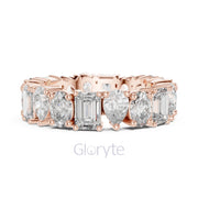 Emerald, Pear & Oval Cut Diamond Eternity Band – Full Circle Brilliance