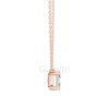 Asscher Cut Solitaire Pendant | 2.5 CT