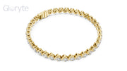 Wave-Design Diamond Tennis Bracelet 2.90mm
