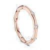 Bezel Set Diamond Stackable Ring in 925 Silver, 10K & 14K Gold