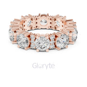 Bold Round & Petite Accent Diamond Eternity Band