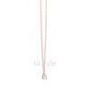 Emerald Cut Solitaire Diamond Pendant Necklace