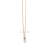 Diamond Floral Pendant Necklace with Marquise & Pear Cut Stones – Includes Chain