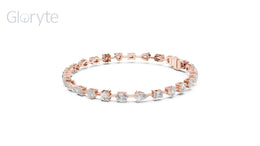 Mixed Shape Diamond Tennis Bracelet