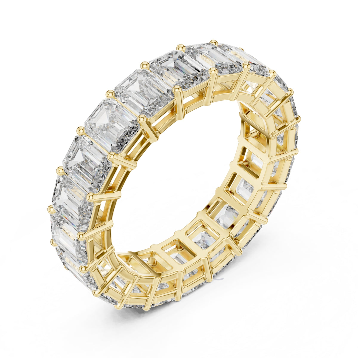 Emerald Cut Diamond Eternity Ring – Classic Full Circle Ring