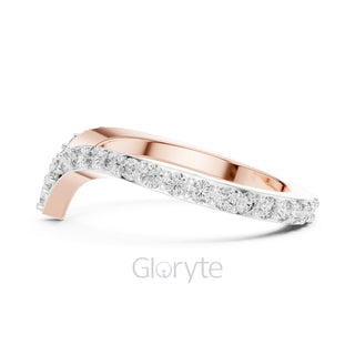 V-Shaped Diamond Band